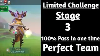 Lords mobile Dream witch limited challenge stage 3|Saving dreams Limited challenge stage 3