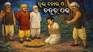 ଦୁଇ ଚୋର ଓ ଚତୁର ଠକ | Dui Chor O Chatur Thak | Odia Gapa | Moral Story | Bed Time Story