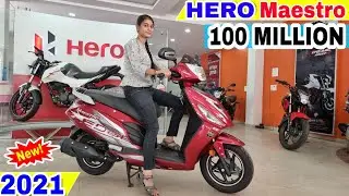 HERO Maestro 2021 | 100 Million Variant On Road Price Mileage Specifications Hindi Review !!
