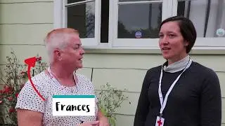 Setting up a house for a former refugee family