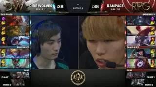 DW vs RPG - MSI 2017 - Dire Wolves vs Rampage
