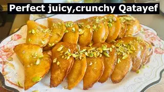 Egyptian dessert Qatayef or Atayef recipe 😍
