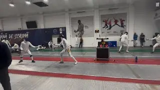 Al 3lea meci din primul releu dintr-un meci pe echipe din tabloul 9-16 la Cupa Romaniei Seniori !❤️🤺