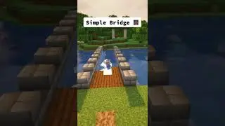 Build This Simple Medieval Minecraft Bridge!! 🌉#shorts