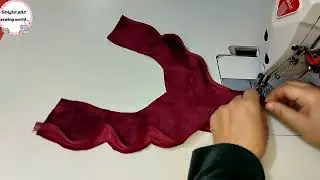 موديل صدر دشداشة قديفة تطعيم بسيط وجميل#قياس XL