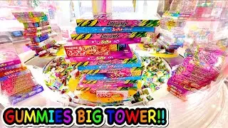 Candy Pusher Sweet Land Challenge !! GUMMIES BIG TOWER !! WINS !! 巨大グミスイートランド