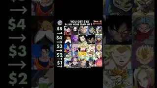 You get $15 Build your team of 5 #dbs #memes #shorts