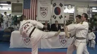 Daniel Son ATA Brown Belt Testing(Part2) and Board Breaks
