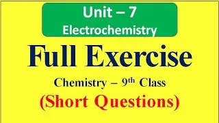 Full Exercise - Short Questions- Unit 7 (Lecture-8) |Chemistry 9ty Class #shortquestions #unit7