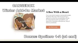 CAUSEBOX | ☃️ Winter Add On Market | Winter 2021 Box Spoilers | Black Friday Discounts/Coupons