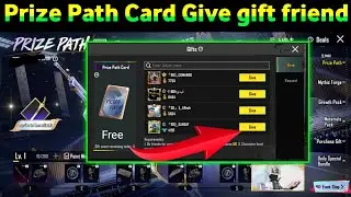 Prize Path Card Giveaway in PUBG Mobile | Free Gift for Friends in BGMI