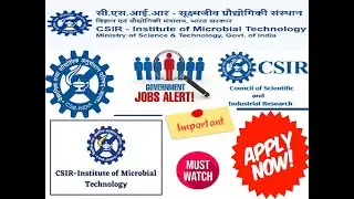 CSIR - Institute of Microbial Technology Recruitment || CSIR-IMTECH Recruits || 12th Pass Govt. Job