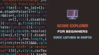 Static List View in Swift UI (Table view in SwiftUI)