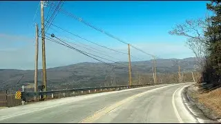 Beautiful Winter Drive on the Mohawk Trail East in 4K
