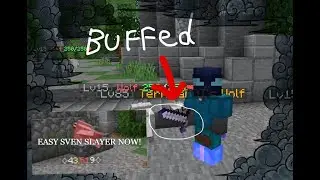 So admins just made a little bit buff to Sven slayer... #hypixelskyblock