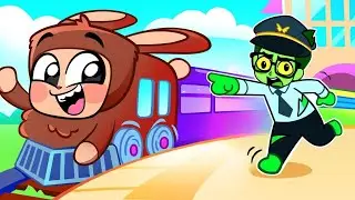 Let's Learn Train Rules! Railway Safety Rules and Zombie Cartoons with Spooky Friends