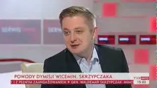 Kuba Stefaniak o dymisji gen. Skrzypczaka (TVP Info, 28.11.2013)