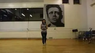 Follower's Swingout Footwork - solo, in place, with orientation