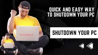 Quick and Easy way to shut down your 💻 PC or computer.#computer #youtubevideo #shutdown