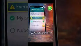 Fix WhatsApp Profile Photo Privacy NOW ⚠️ #shorts
