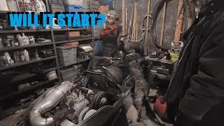 Cold, Old, and Stubborn Starting a 23 Year Old Snowmobile + Dog Boots Test in Snow