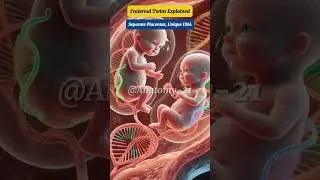 Fraternal Twins Explained: Separate Placentas, Unique DNA | 3D Time-Lapse #FraternalTwins #twinsbaby