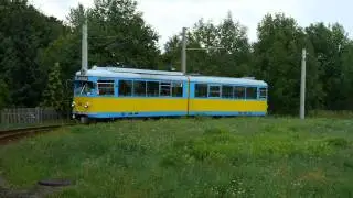 Straßenbahn Gotha - die letzten DUEWAG GT6 im Einsatz