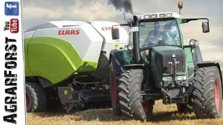 FENDT 926 VARIO mit CLAAS Quadrant 5200 || Strohernte 2018!