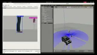 Object Detect & Follow human using YoLov8 - Gazebo, ROS2 humble