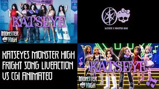 Katseye's Monster High Fright Song (Live-action VS CGI animated by MindShow comparison)