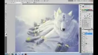 Wolf Speed Painting - Time Lapse Art