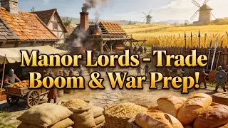 Manor Lords EP 4: Trade Boom, Bread Production & Preparing for War!