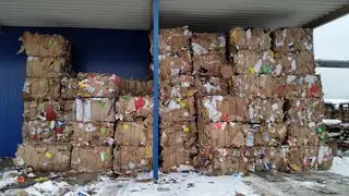 Corrugated Carboard Baling Machine