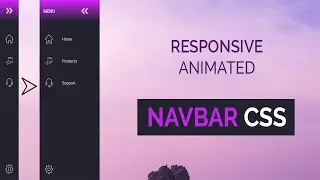 Animated Responsive Navbar with CSS , no bootstrap