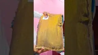 golden colour party wear look saree #reels #indianfashion #ytshorts #shortvideo #trending #shorts