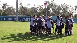 St. John's Country Day boys soccer team playing catch up to girls team