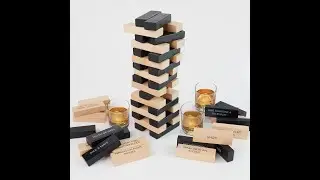 Custom Adult Party Games Drinking Building Block Wooden Toys Jengaing Drinking Stacking Board Games