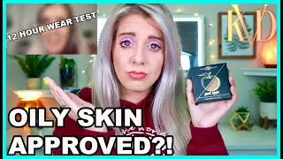 TRYING THE NEW VIRAL KVD GOOD APPLE FOUNDATION BALM ||  GOOD FOR OILY SKIN?! || 12 HOUR WEAR TEST ||