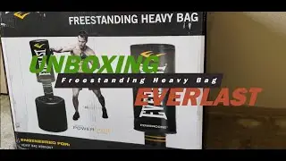 Unboxing EVERLAST Powercore standing bag for punching and kicking - free standing bag - kickboxing