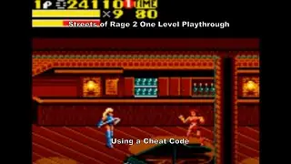 Streets of Rage 2 Short Playthrough using a Game Gear Cheat Code :D #GameGear #Sega #CheatCodes #Sub