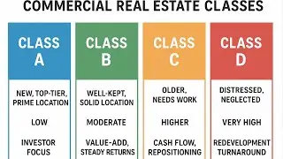What are commercial real estate property classes?