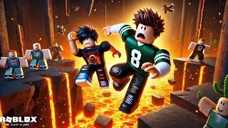🔥 ESCAPING THE LAVA WITH @prithvigaming-d4r ! (INSANE SURVIVAL) | ROBLOX | @BloxWithFun |