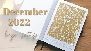 December 2022 Bullet Journal Setup | Presents Theme | BONUS: How I organise my journals