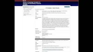 KTDRR Tutorial: Knowledge Translation Strategies Database