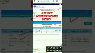 npcil new vacancy 2023||npcil naps apprenticeship 2023 vacancy #npcil #dae #shorts#viral