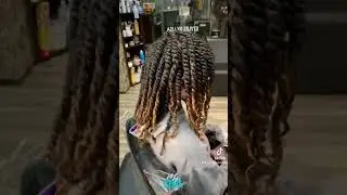 Chunky twist natural styling