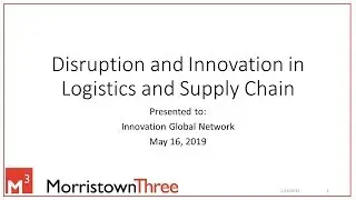 Disruption and Innovation in Logistics and Supply Chain