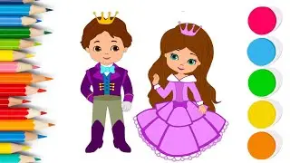 How to Draw & Color Rapunzel & Merida 👑✨  Fun & Easy Disney Princess Art for Kids