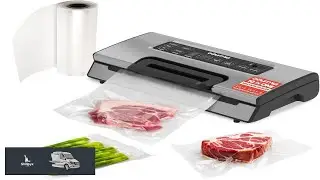 Gourmia Vacuum Sealer Food Preservation System with Marinate Mode and Vacuum