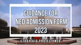 GUIDANCE FOR NED ADMISSION FORM 2023 | SAP NED